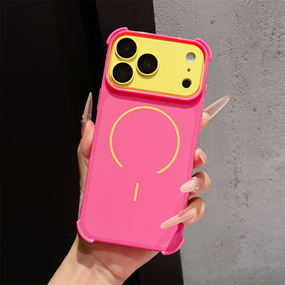 Apple Iphone 15 Pro Max - 대비색 아머 폰 케이스 (아이폰 17,