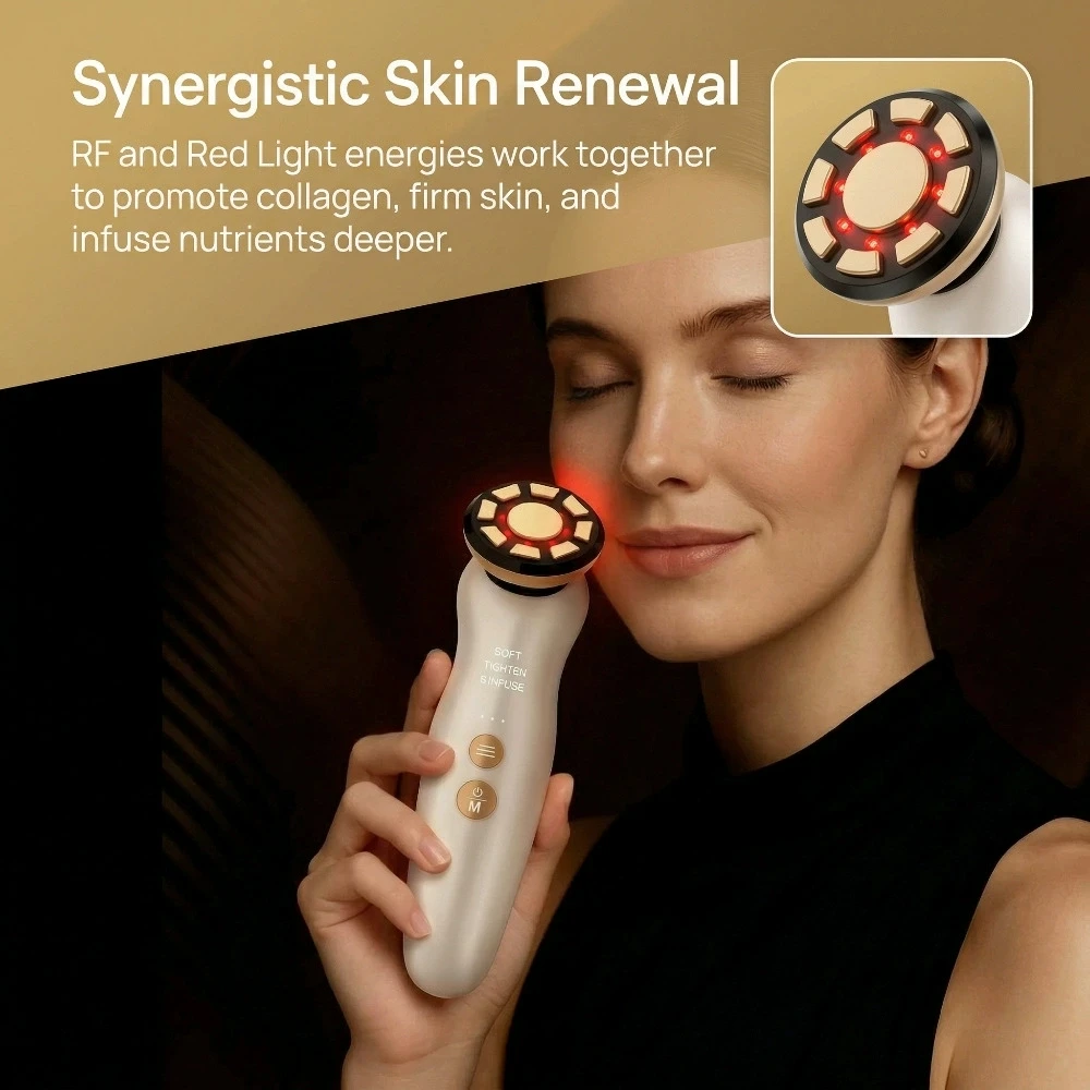 RF 페이셜 마사지기 LED 라이트 테라피 소닉 이온  - Galvanic Skin Sensor 리뷰 및 가격