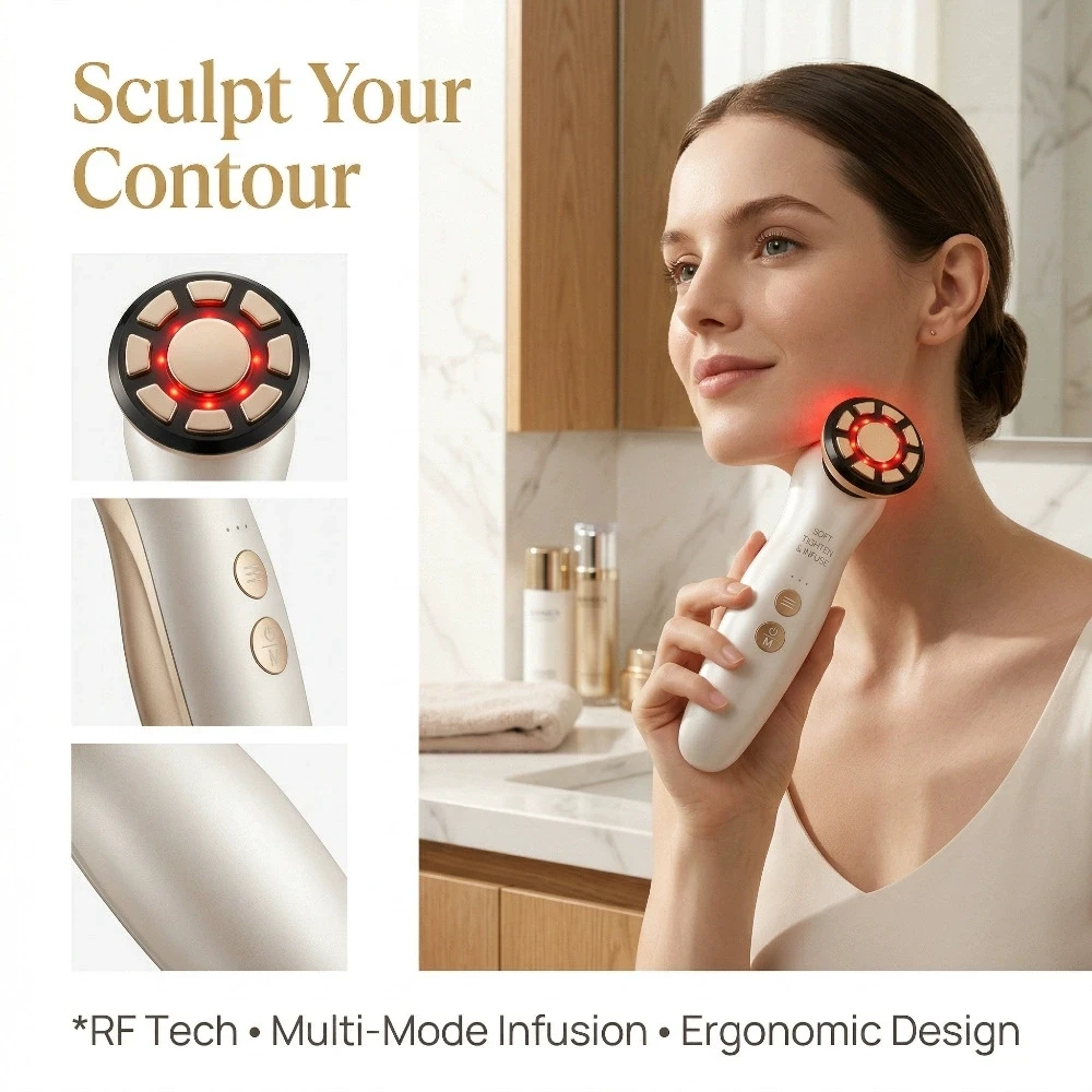 RF 페이셜 마사지기 LED 라이트 테라피 소닉 이온  - Galvanic Skin Sensor 리뷰 및 가격