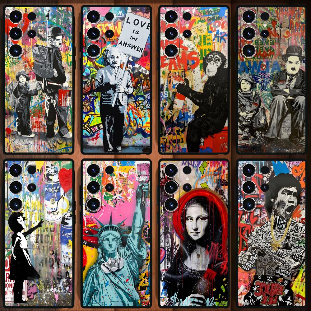 Banksy 낙서 예술 전화 케이스 삼성 갤럭시 S25 - Samsung Galaxy S24 리뷰 및 가격