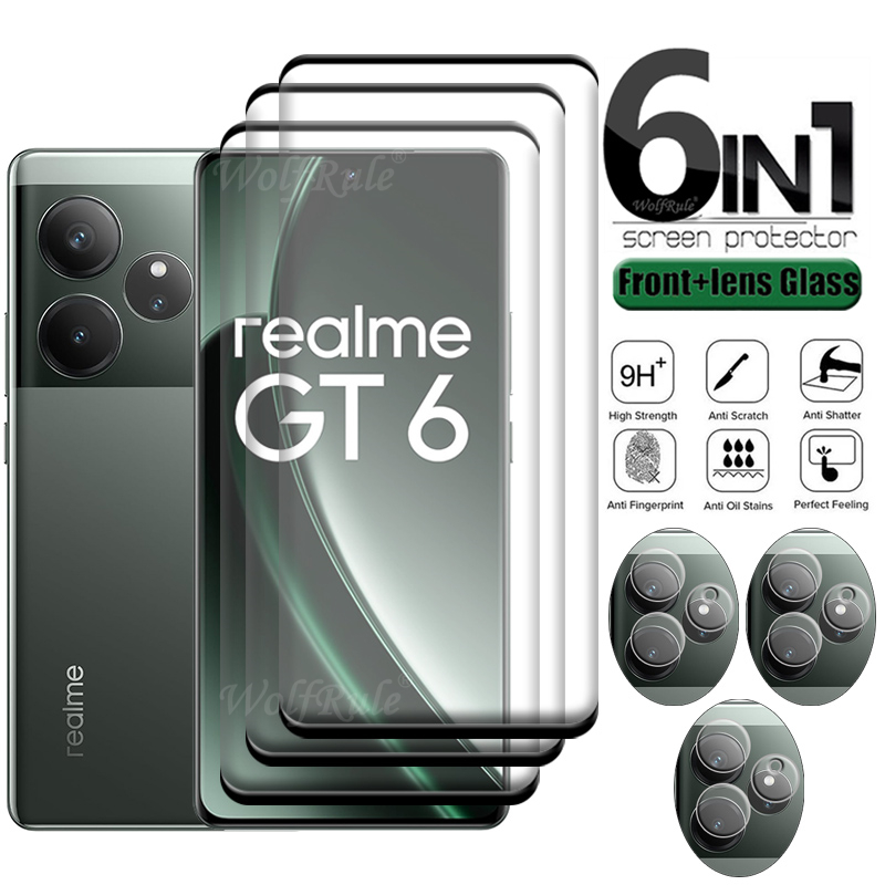 OPPO Realme GT 6 용 강화 유리 풀 커버, - Realme Gt 6 리뷰 및 가격