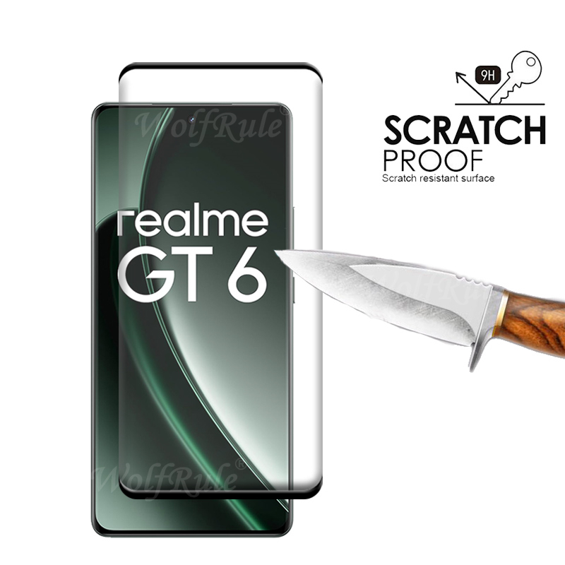 OPPO Realme GT 6 용 강화 유리 풀 커버, - Realme Gt 6 리뷰 및 가격