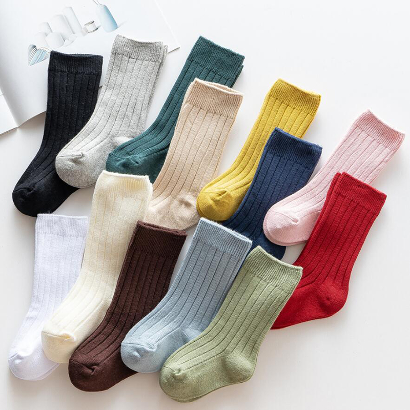 13 색 소년과 소녀면 양말 캐주얼 늑골이있는 무릎 높 - Baby Sock Oximeter 리뷰 및 가격