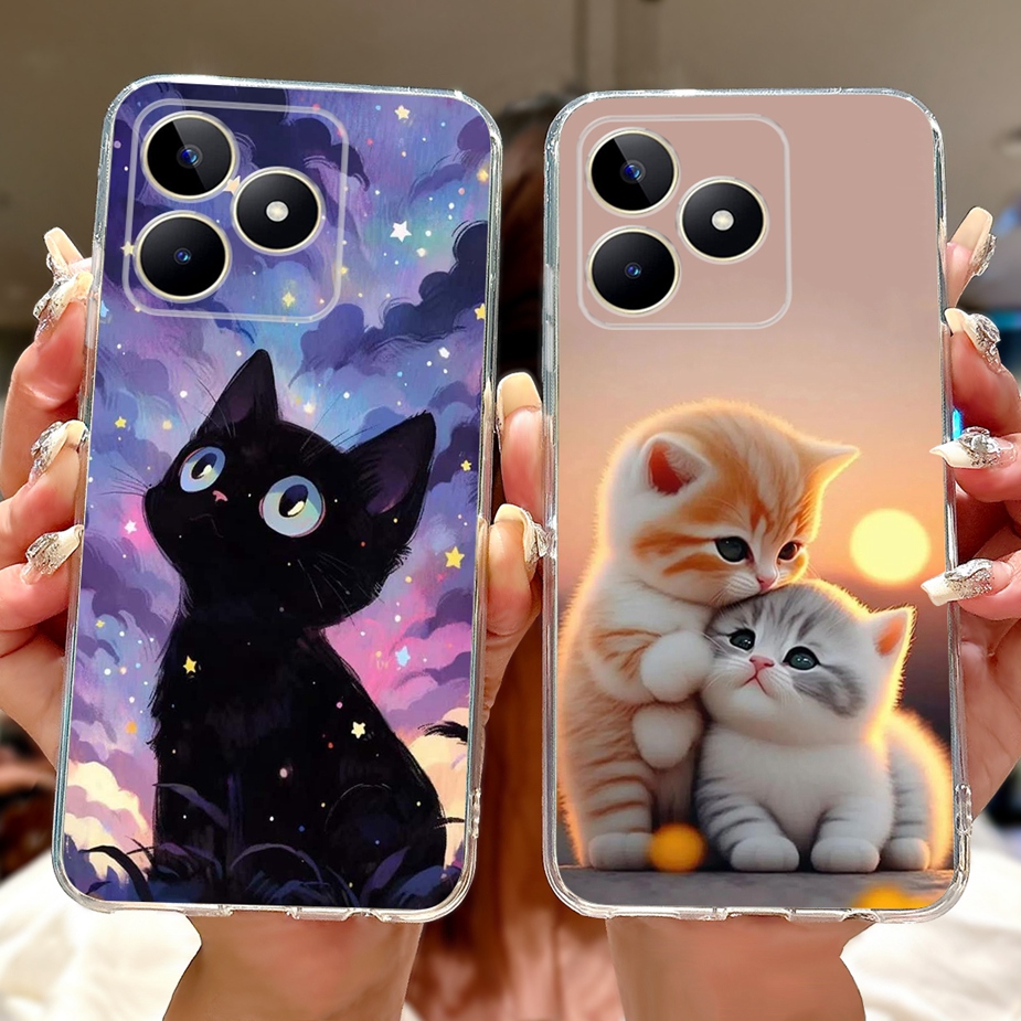 Realme Note 50 케이스, 귀여운 고양이 페인 - Realme Note 50 리뷰 및 가격
