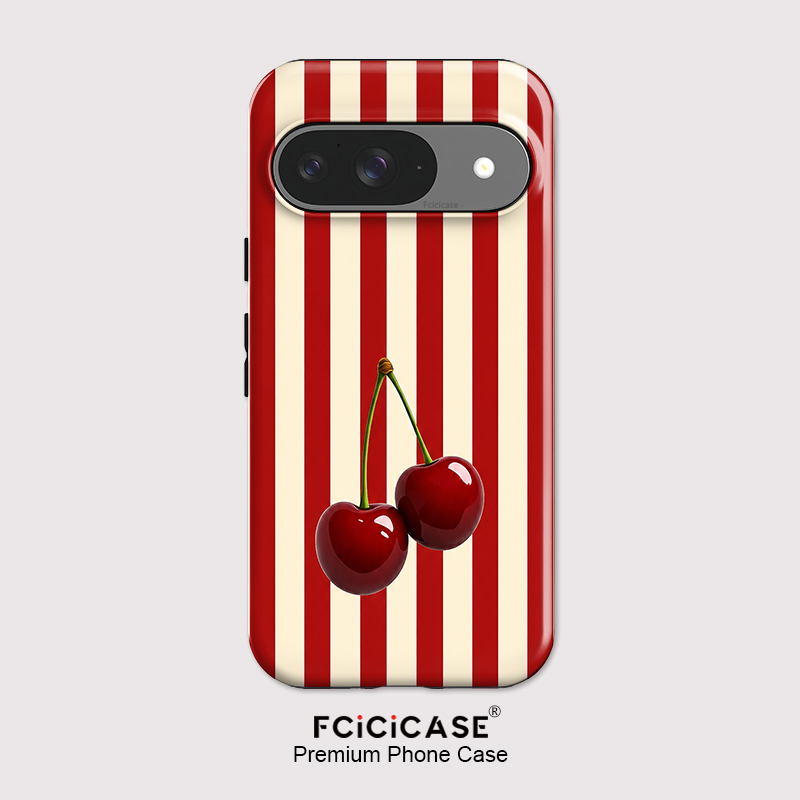 Fcicicase 체리 스트라이프 패턴 휴대폰 케이스  - Google Pixel 8A 리뷰 및 가격