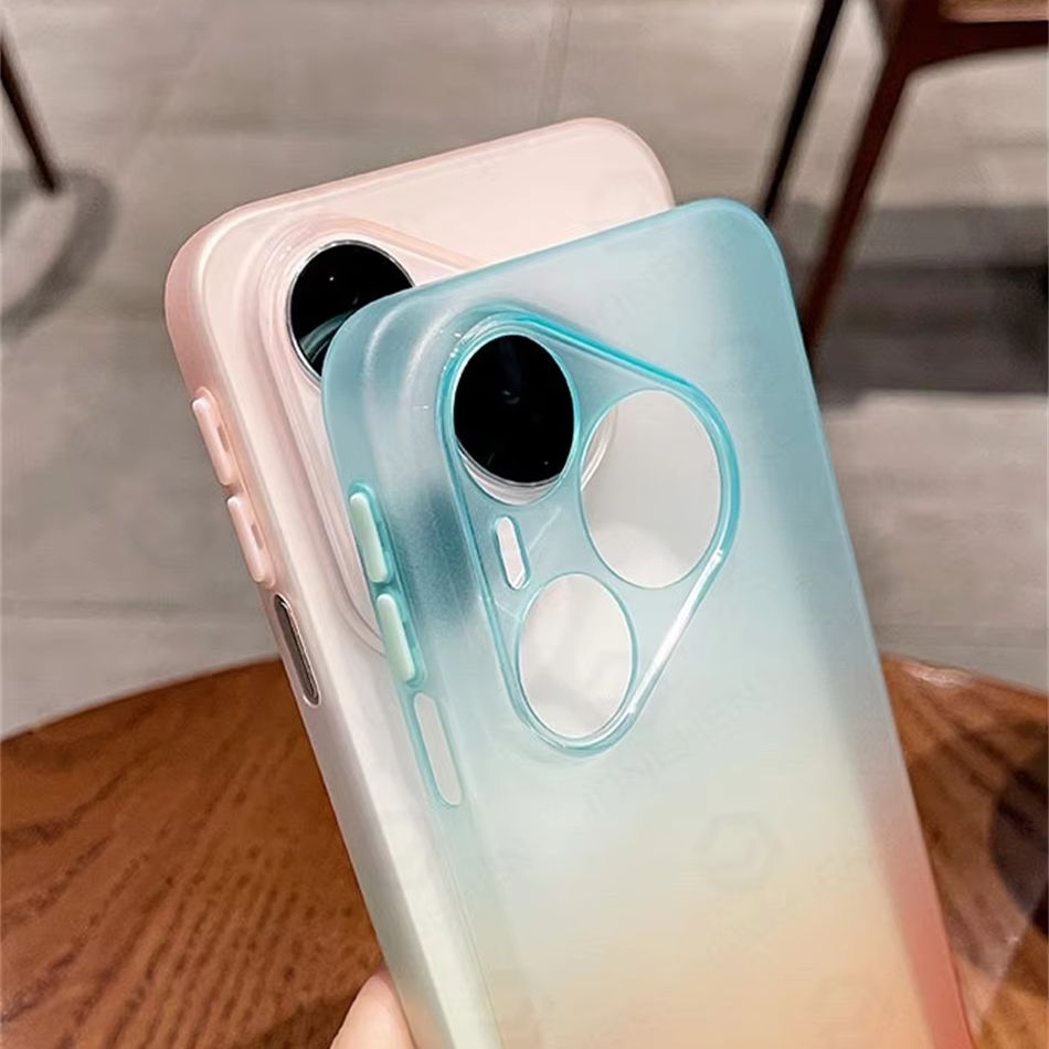 심플 무광 TPU 그라데이션 컬러 반투명 휴대폰 케이스 - Huawei Pura 70 리뷰 및 가격